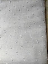 COUPE TISSU VOILE DE COTON GRIS MOTIFS PLUMETIS