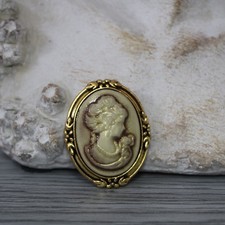 4x3 cm, broche camée, très bon état
