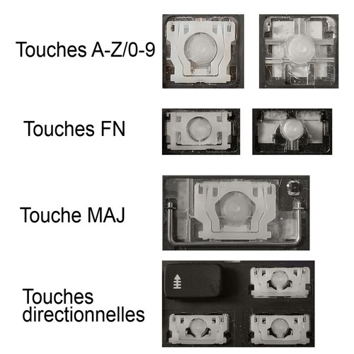 Touche clavier français - de,