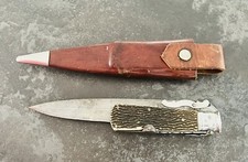 Ancien Couteau De Chasse Lame Signée V.J ZAFRILLA