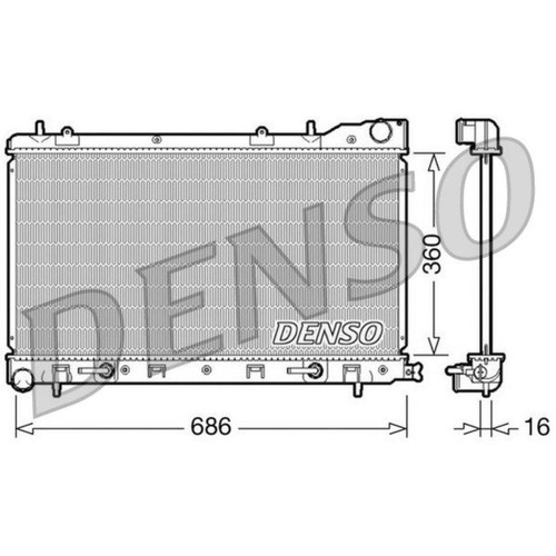 Denso radiateur eau motore - denso,