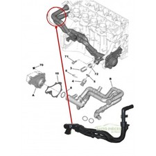 Durite refroidissement tube - durite, de
