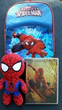  Sac a dos Marvel  SPIDER-MAN (neuf) + PELUCHE + le ( DVD SPIDERMAN  OFFERT)