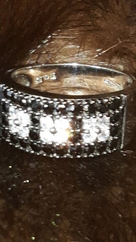 Bague argent véritable - bague, en