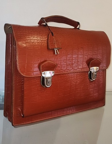 Cartable cuir vintage - , marcel