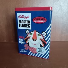 Boîte En Métal De Céréales Kellogg's, Collection, Frosted Flakes, Vintage