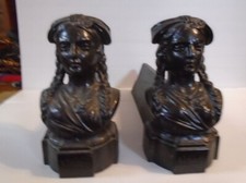 Chenets de cheminée buste