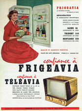 Publicité Advertising 0524 1957   Frigéavia Téléavia  refrigérateur téléviseur
