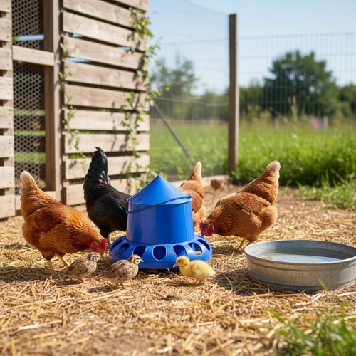 Mangeoire poules - mangeoire, à