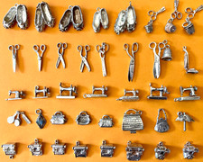 WOMEN IN THE 1950s Vintage sterling silver bracelet charms