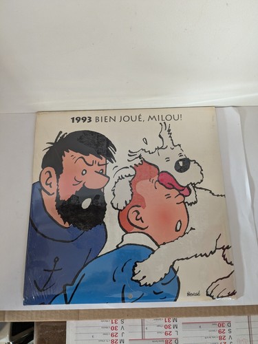 Calendrier tintin 1993 sous - calendrier,
