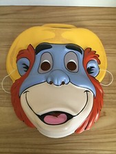 Vintage 1990 Disney Tale Spin Louie Plastic Halloween Mask New