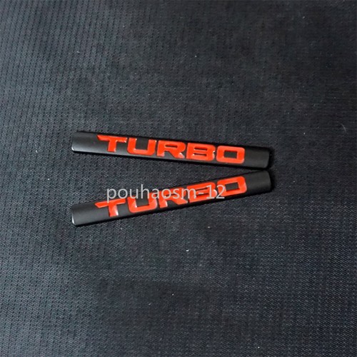 Black red small turbo metal - black,