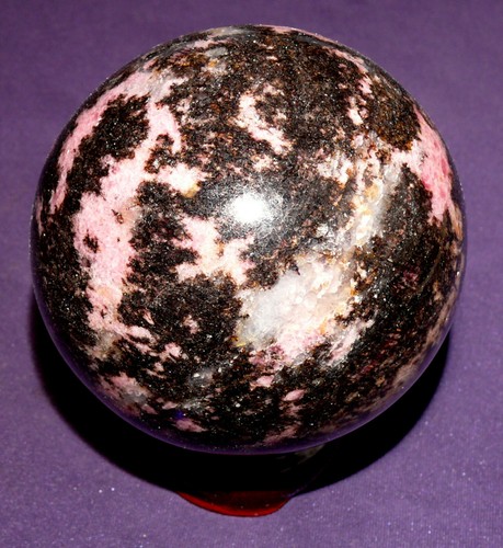 Rhodonite boule poli - rhodonite,,
