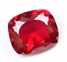 22.65 CT Naturel Mozambique Rubis Rouge Coussin Certifié sans Défaut Ample Gemme
