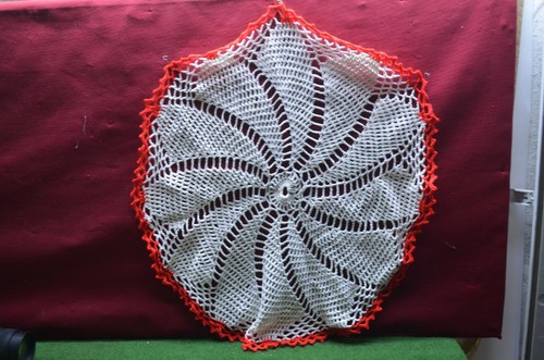 Ancien napperon crochet fait - napperon,