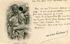 MAROC Marocain Avis très critique écrit pour Bernis en 1900 par un vieux bédouin