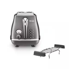 Grille-pain 2 fentes Icona Metallics CTOT2103.GY | Neuf