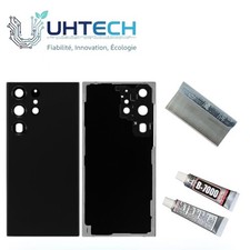 Vitre arrière Samsung Galaxy S23 Ultra (S918B) (Noir / Black) - origine démontée