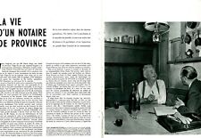 Coupure de presse Clipping 1952 La Vie d'un Notaire de Province  (8 pages)