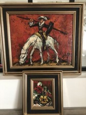 2 Tableaux Œuvres Originales Toiles Signées Henry D’Anty