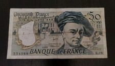 Billet 50 Francs Quentin De La Tour 1980 A 1 euro !