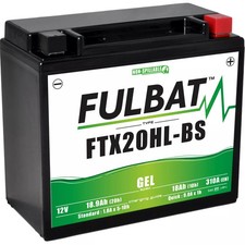 BATTERIE MOTO FULBAT GEL FTX20HL-BS / YTX20HL-BS 12V 18,9AH 310A
