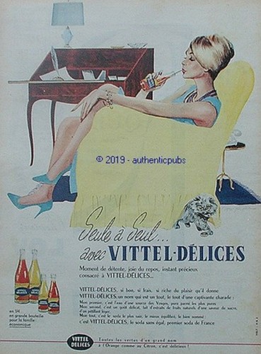 Publicite vittel delices soda - vittel,
