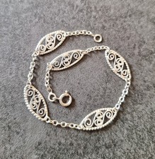 bracelet en argent massif, Filigrane 