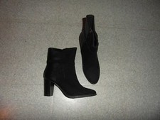 NEUVES Taille 39 magnifiques bottines noires bi-matière  EXCELLENT ETAT