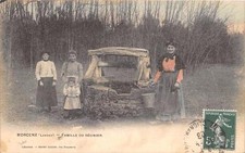 CPA 40 MORCENX FAMILLE DU