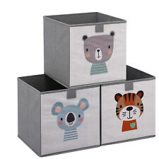 Cube Rangement Jouet Enfant - Lot 3x Rangement Chambre Enfant Pliable