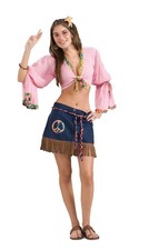 Costume Jupe Sexy Génération Hippie Chickie Adulte Taille Unique