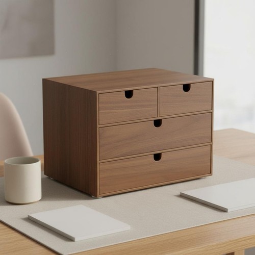 Organisateur bureau bois - organisateur,