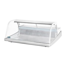 Vitrine inox de comptoir réfrigérée positive POISSONS 225 Litres, 200 W, 220 V -