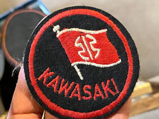 ancien insigne tissus  patch kawasaki - annees 80