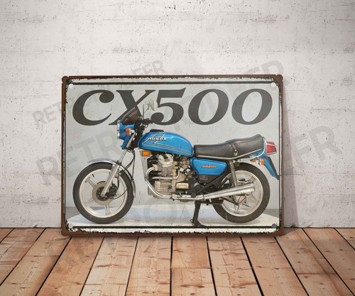 Plaque métal vintage honda - plaque,