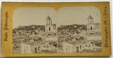 ITALIE Ville à identifier c1865 Photo Stereo Vintage Albumine P75L4n