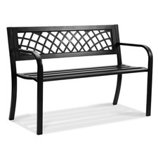 VEVOR Banc d'extérieur banquette de jardin en métal 116,3 cm capacité de 218 kg