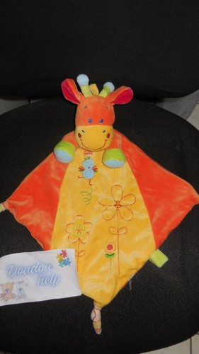 Doudou plat girafe - doudou,