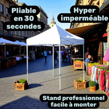 Barnum de marché pliable 2x2m