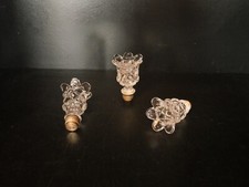 1 Tête binet bobèche chandelier bougeoir girandole Baccarat Diamant carré lustre