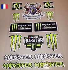 Autocollant  MONSTER ENERGY  REFLECHISSANT   MOTO CASQUE REF Q15