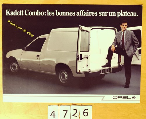 Opel kadett combo brochure - brochure, fr