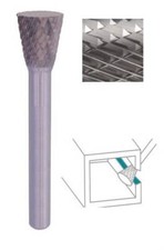 Fraise lime CW conique renversée dent. Croisée Ø 3X7 queue Ø 3 3X7 MM SN