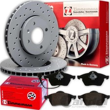 ZIMMERMANN Sport Disques + Revêtements Avant pour VW Golf 4 Audi A3 Octavia Leon
