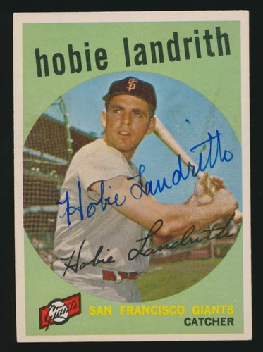 1959 topps 422 hobie - 1959, landrith
