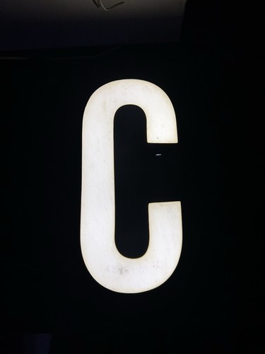 Lettre enseigne lumineuse - d'enseigne,