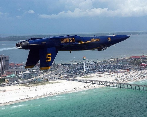 Navy blue angels usn top - navy,