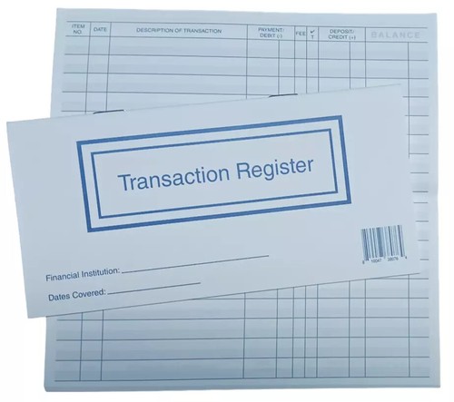 Checkbook transaction - checkbook,